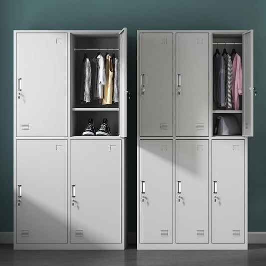Modern scharnierende garderobe Armoire stalen garderobe kast voor slaapkamer