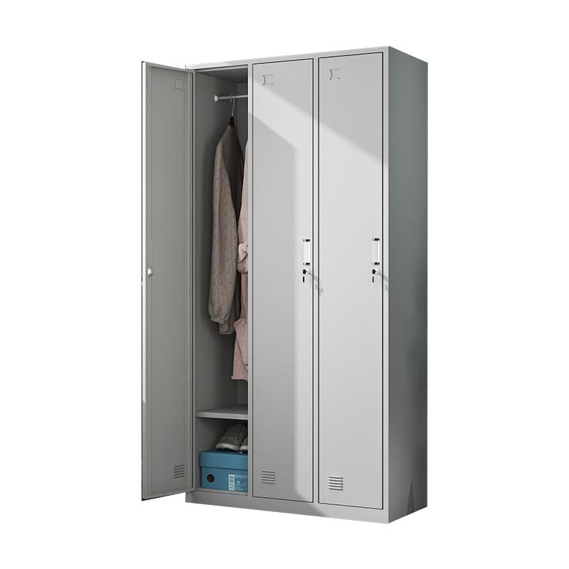 Modern scharnierende garderobe Armoire stalen garderobe kast voor slaapkamer