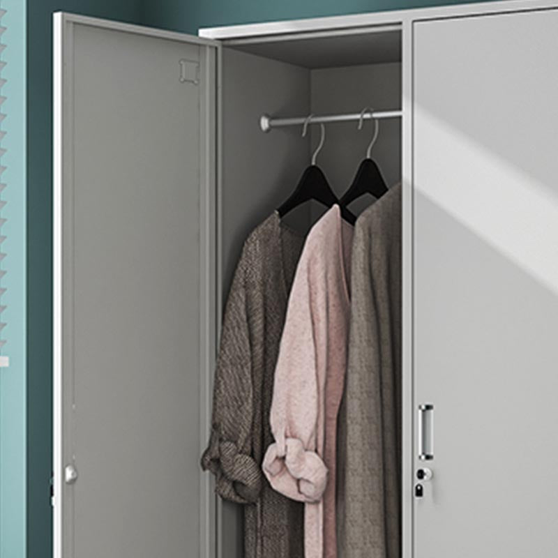 Modern scharnierende garderobe Armoire stalen garderobe kast voor slaapkamer