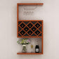 Wood Wall Mounted Modern Wine Rack 9"Wx42"H Wine Rack for Kitchen