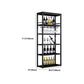 Industrial Floor Wine Holder Rack Metal Wine Racks with Shelf