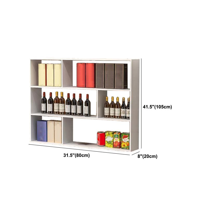 Modern Wall Mounted Bottle Wine Rack Manufactured Wood Wine Bottle Holder Clearhalo 'furn' 'furn_wine_racks' 'Furniture' 'Kitchen & Dining Furniture' 'Wine Racks' 'wine_racks' 5958584