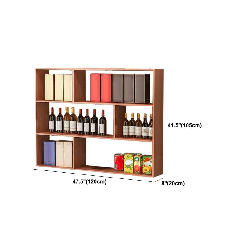 Modern Wall Mounted Bottle Wine Rack Manufactured Wood Wine Bottle Holder Clearhalo 'furn' 'furn_wine_racks' 'Furniture' 'Kitchen & Dining Furniture' 'Wine Racks' 'wine_racks' 5958586