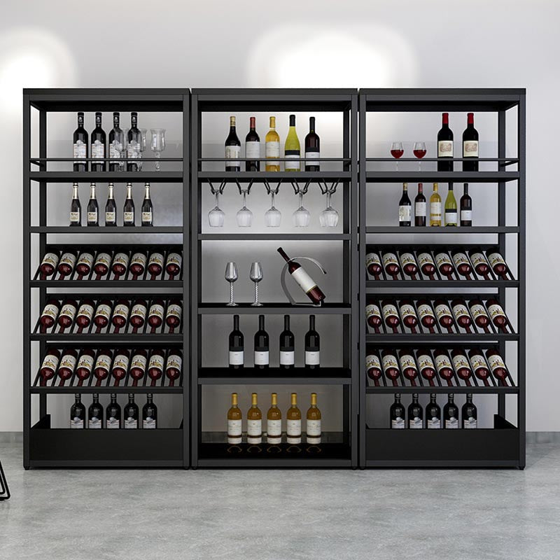 Modern Floor Wine Glass Stemware Rack Holder Metal Wine Rack Clearhalo 'furn' 'furn_wine_racks' 'Furniture' 'Kitchen & Dining Furniture' 'Wine Racks' 'wine_racks' 5958593