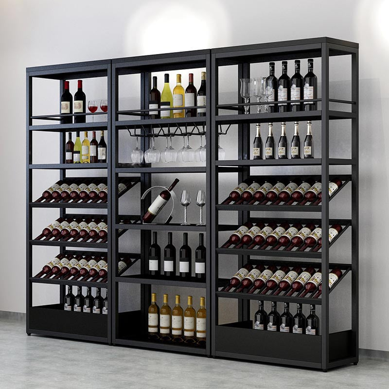 Modern Floor Wine Glass Stemware Rack Holder Metal Wine Rack Clearhalo 'furn' 'furn_wine_racks' 'Furniture' 'Kitchen & Dining Furniture' 'Wine Racks' 'wine_racks' 5958604