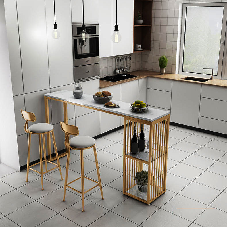 Juego de mesa de Bar Rectangular de 1/3/7 piezas, mesa moderna de mármol para tienda de té con leche y taburetes de Bar