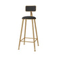 Glam 1/3 Pieces Bar Table Set Rectangle Stone Counter Table with Stools for Balcony