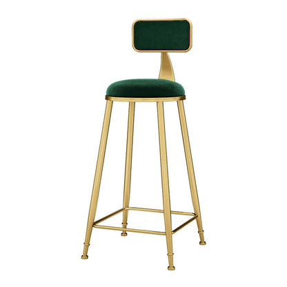 Glam 1/3 Pieces Bar Table Set Rectangle Stone Counter Table with Stools for Balcony