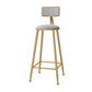 Glam 1/3 Pieces Bar Table Set Rectangle Stone Counter Table with Stools for Balcony