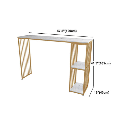 Glam 1/3 pezzi tavolo da bar set di rettangolo di pietra con sgabelli per balcone