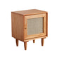 Solid Wood Bed Nightstand Modern Bedside Cabinet for Bedroom