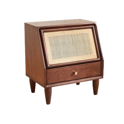 Modern Bed Nightstand Solid Wood Bedside Cabinet for Bedroom Nut-Brown 1 Piece Clearhalo 'Bedroom Furniture' 'furn' 'furn_night_stand' 'Furniture' 'night_stand' 'Nightstands' 5958726