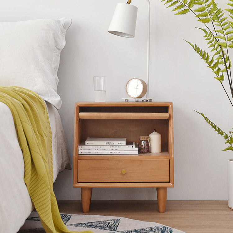 Modern Bed Nightstand Solid Wood Bedside Cabinet for Bedroom Clearhalo 'Bedroom Furniture' 'furn' 'furn_night_stand' 'Furniture' 'night_stand' 'Nightstands' 5958738
