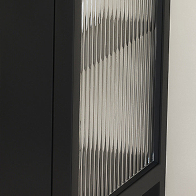 Gabinete contemporáneo de la mesita de noche del estante inferior de la cama con puerta de vidrio para el dormitorio