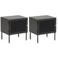 2 étagères Accent Table Table table de nuit en métal moderne, 19,7 "de haut