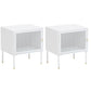 2 étagères Accent Table Table table de nuit en métal moderne, 19,7 "de haut