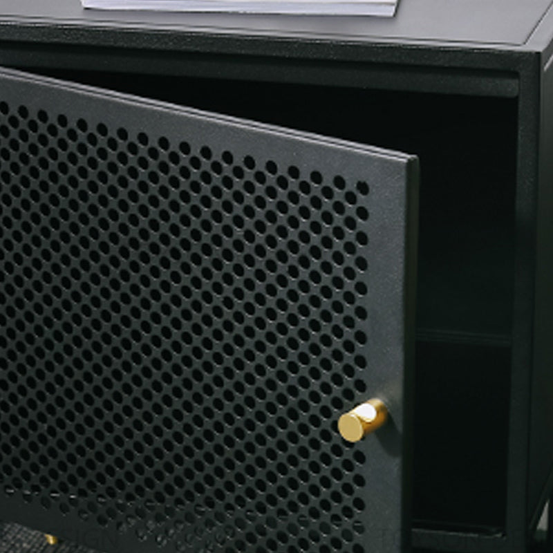 2 étagères Accent Table Table table de nuit en métal moderne, 19,7 "de haut