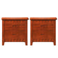 Traditional Lower Shelf Nightstand Rubber Wood Bedside Cabinet with Drawers for Bedroom Light Brown 2 Piece Set Clearhalo 'Bedroom Furniture' 'furn' 'furn_night_stand' 'Furniture' 'night_stand' 'Nightstands' 5958958