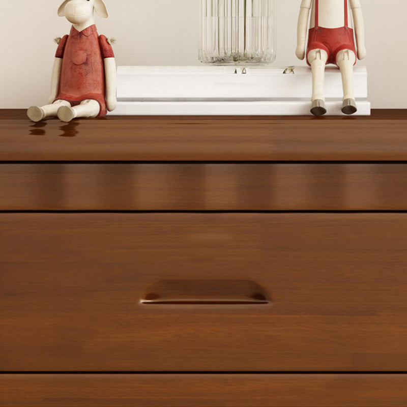 Traditional Lower Shelf Nightstand Rubber Wood Bedside Cabinet with Drawers for Bedroom Clearhalo 'Bedroom Furniture' 'furn' 'furn_night_stand' 'Furniture' 'night_stand' 'Nightstands' 5958966