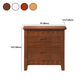 Traditional Lower Shelf Nightstand Rubber Wood Bedside Cabinet with Drawers for Bedroom Clearhalo 'Bedroom Furniture' 'furn' 'furn_night_stand' 'Furniture' 'night_stand' 'Nightstands' 5958972