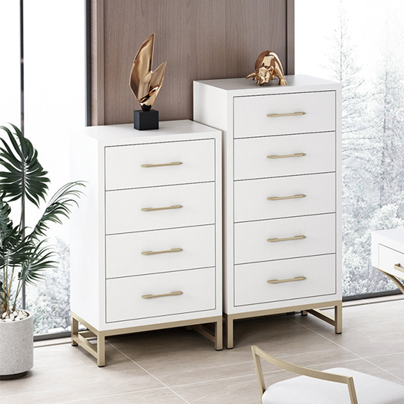 Glam verticale opbergkast slaapkamer 16 "W houten borst met laden