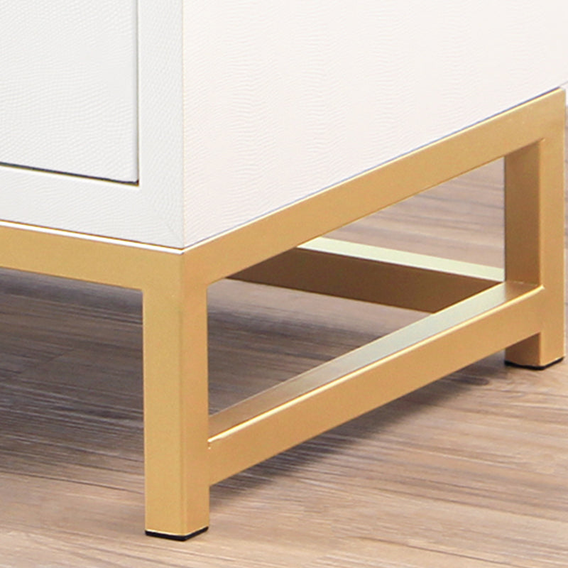 Glam verticale opbergkast slaapkamer 16 "W houten borst met laden