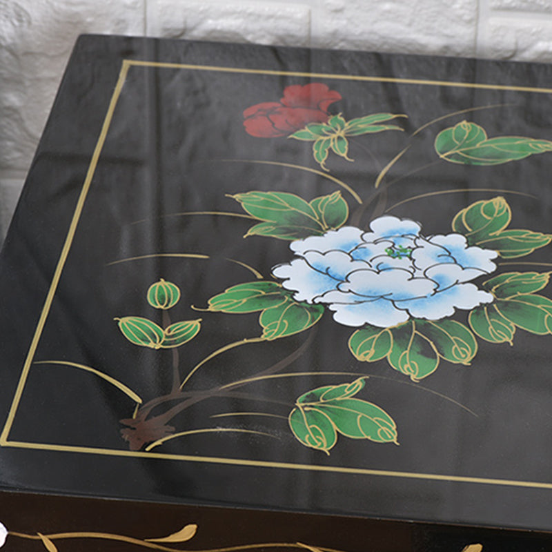 Traditionele verticale slaapkamerkist houten opbergkist met laden