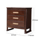 Traditionele bruine opbergkast dressoir verticale houten borst met 3 / 4/5 laden