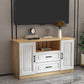 Wooden TV Cabinet Traditional Style Home Living Room Stand Console with Drawers Clearhalo 'furn' 'furn_tv_stands_entertainment_centers' 'Furniture' 'Living Room Furniture' 'TV Stands & Entertainment Centers' 'TV Stands & Media Storage Furniture' 'tv_stands_entertainment_centers' 5959174