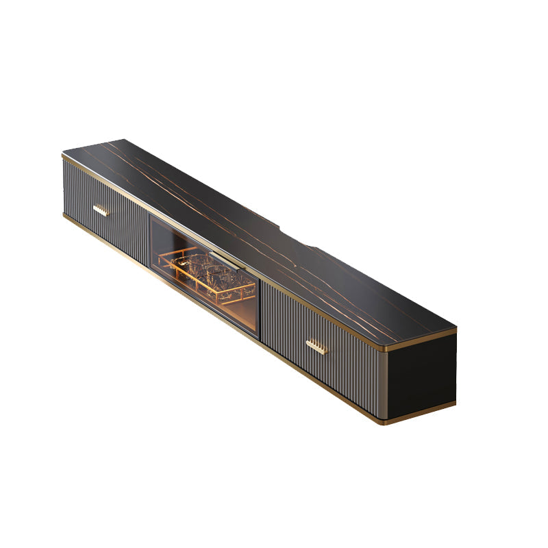 Black Slate TV Cabinet Gorgeous Style Home Wall Mounted TV Cabinet Console