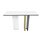 Tabella della console di pietra moderna 14 "W del tavolo di accento resistente alle macchie W per Hall