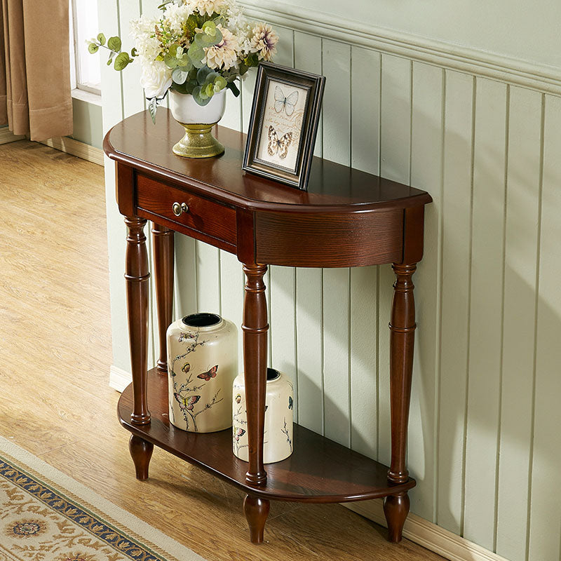 Tavolo console in legno in legno in legno tavolo da accento moderno di metà secolo per Hall