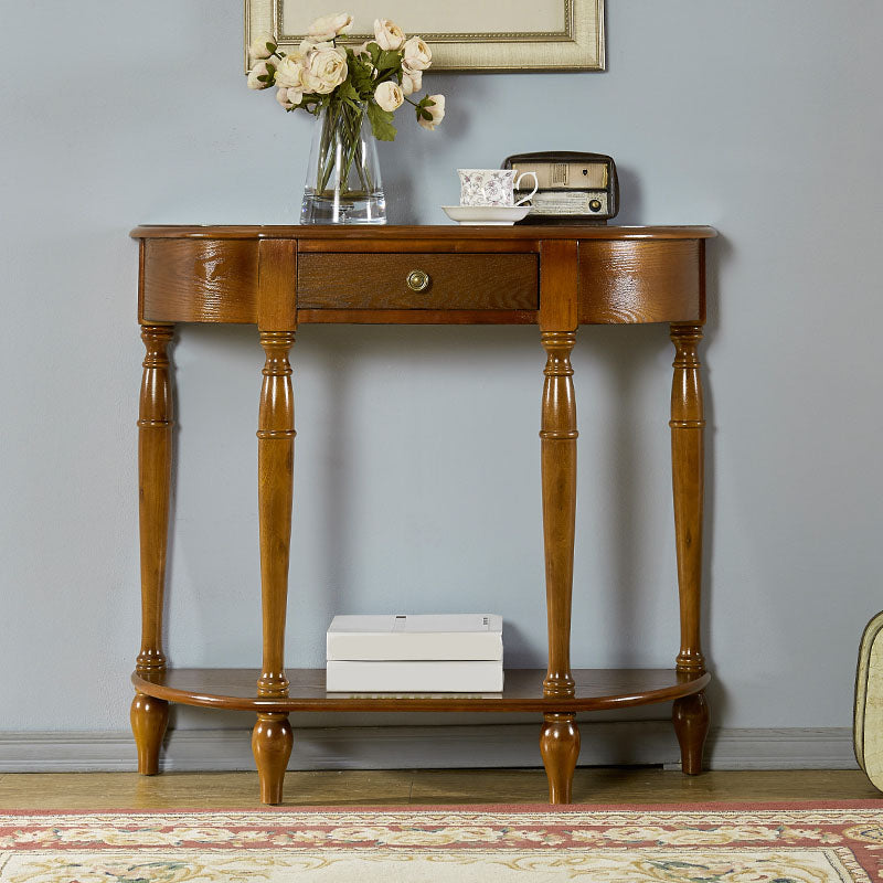Tavolo console in legno in legno in legno tavolo da accento moderno di metà secolo per Hall