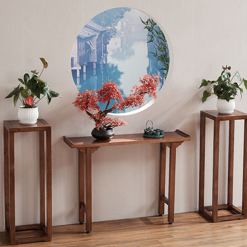 Tavolo da console di legno Tavolo di accento moderno di mezza secolo per Hall