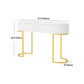 Sled Glam Marble Console Tabel 14 "W Oval Console Accent Table voor Hall