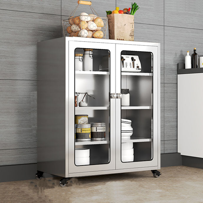 Aparador de metal de tablero lateral de estilo moderno con puerta para uso de la cocina