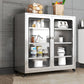 Aparador de metal de tablero lateral de estilo moderno con puerta para uso de la cocina