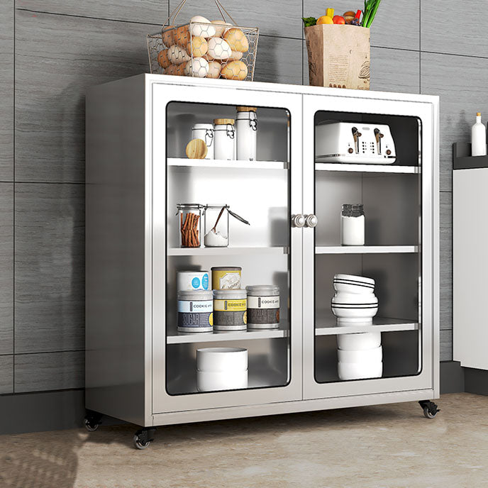 Aparador de metal de tablero lateral de estilo moderno con puerta para uso de la cocina