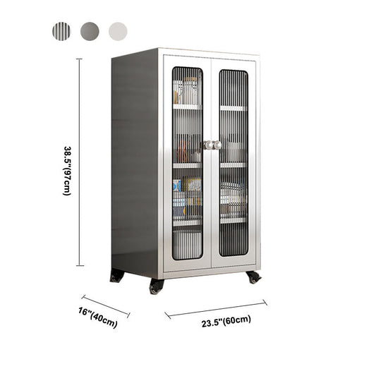 Moderne stijl zijbord metalen dressoir met deur voor keukengebruik