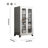 Aparador de metal de tablero lateral de estilo moderno con puerta para uso de la cocina