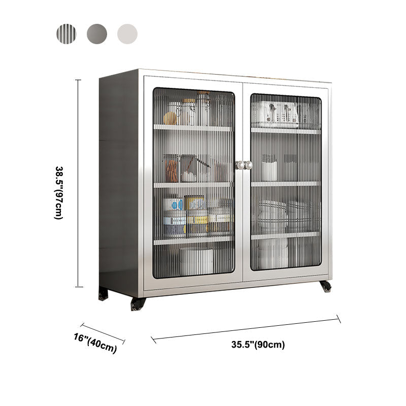 Aparador de metal de tablero lateral de estilo moderno con puerta para uso de la cocina