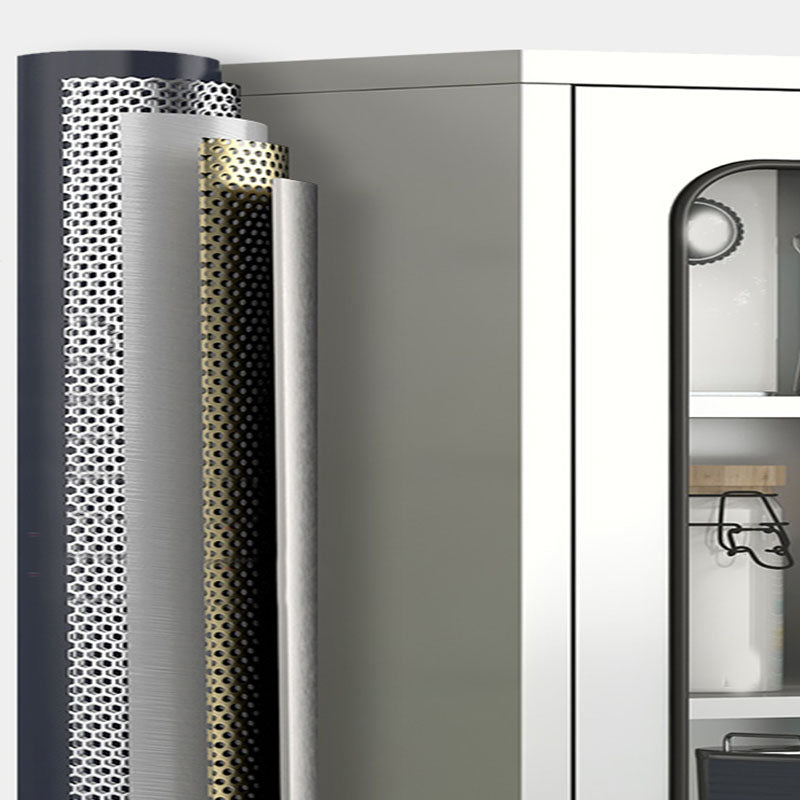 Modern Style Sideboard Metal Sideboard with Door for Kitchen Use Clearhalo 'buffet_sideboard' 'Buffets & Sideboards' 'furn' 'furn_buffet_sideboard' 'Furniture' 'Kitchen & Dining Furniture' 5959883