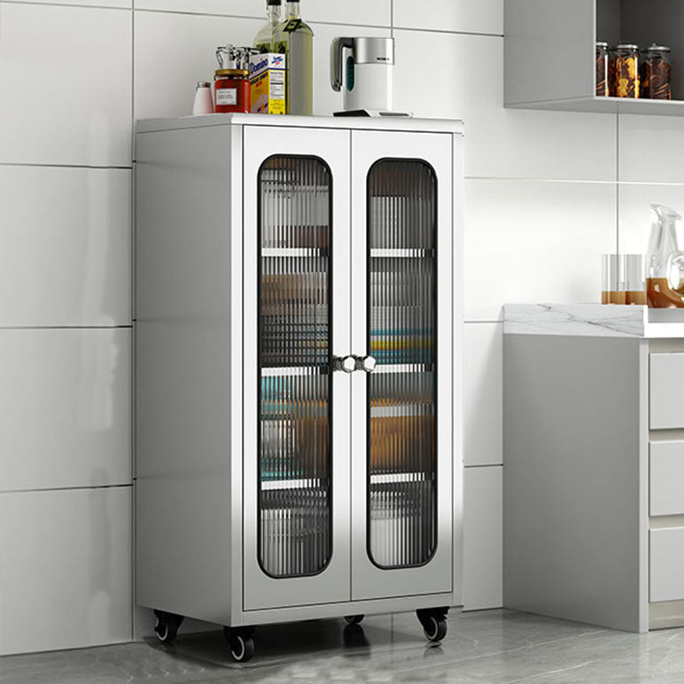 Plate-forme de style moderne plate latérale en métal avec porte à domicile