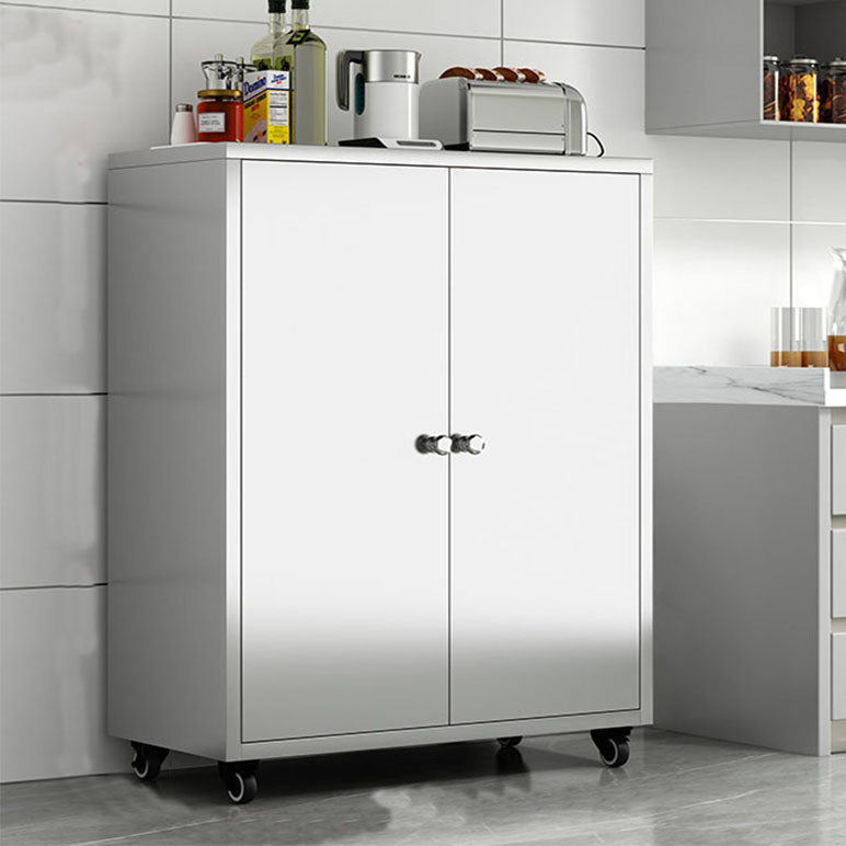 Plate-forme de style moderne plate latérale en métal avec porte à domicile