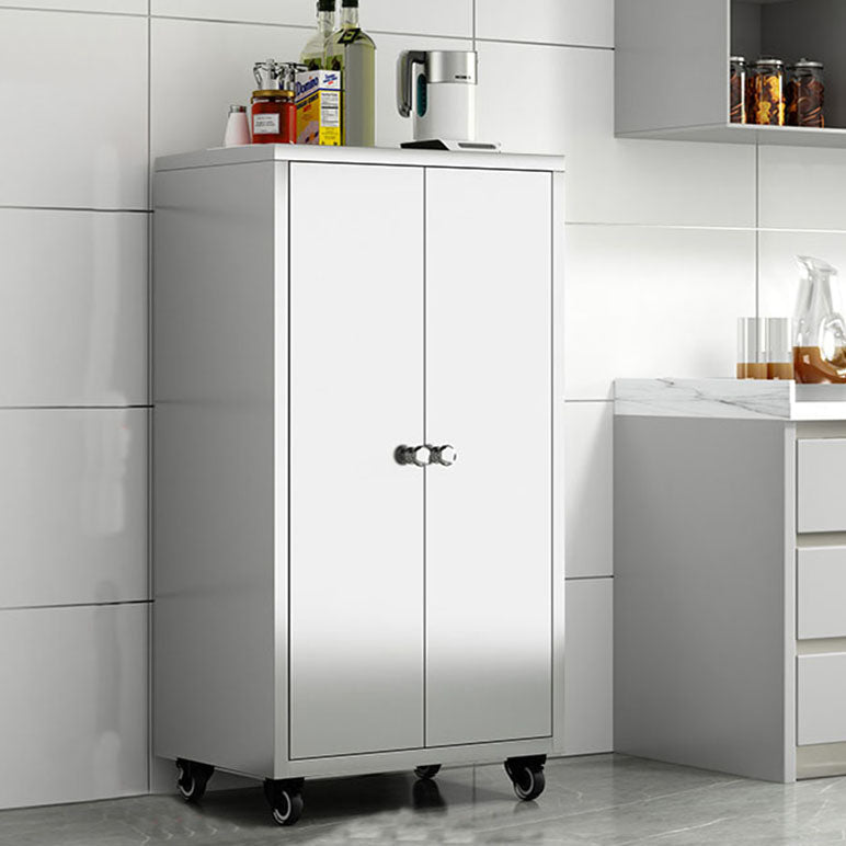 Plate-forme de style moderne plate latérale en métal avec porte à domicile