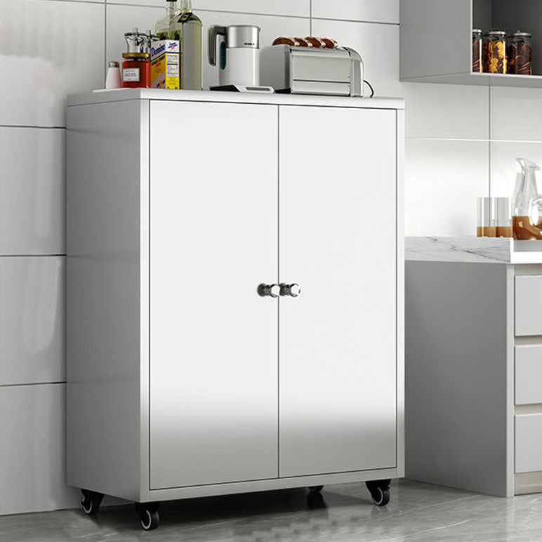 Plate-forme de style moderne plate latérale en métal avec porte à domicile