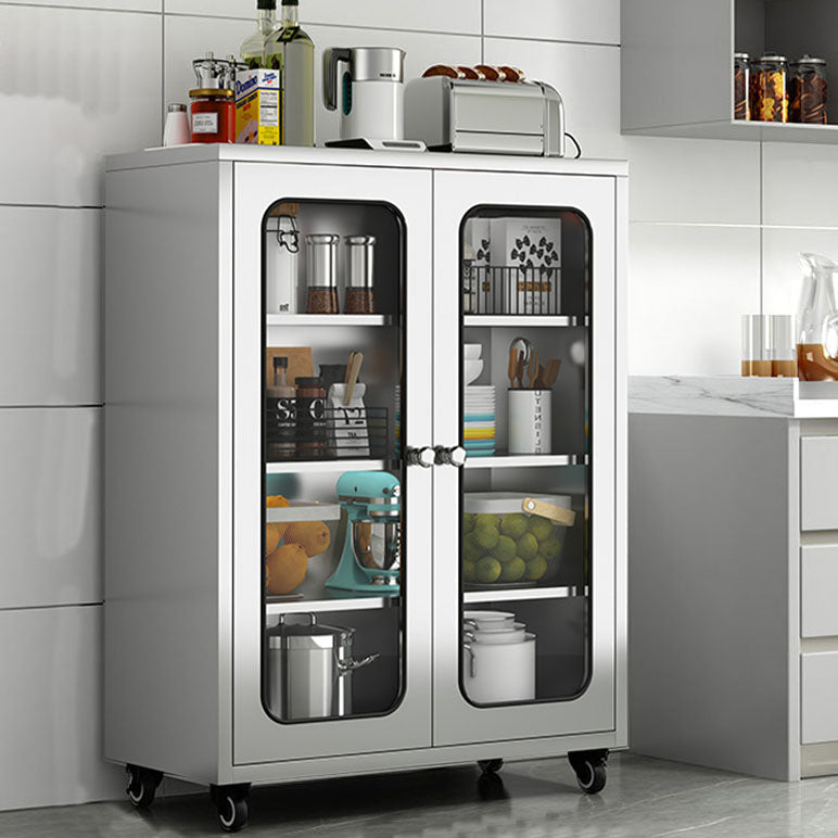 Plate-forme de style moderne plate latérale en métal avec porte à domicile