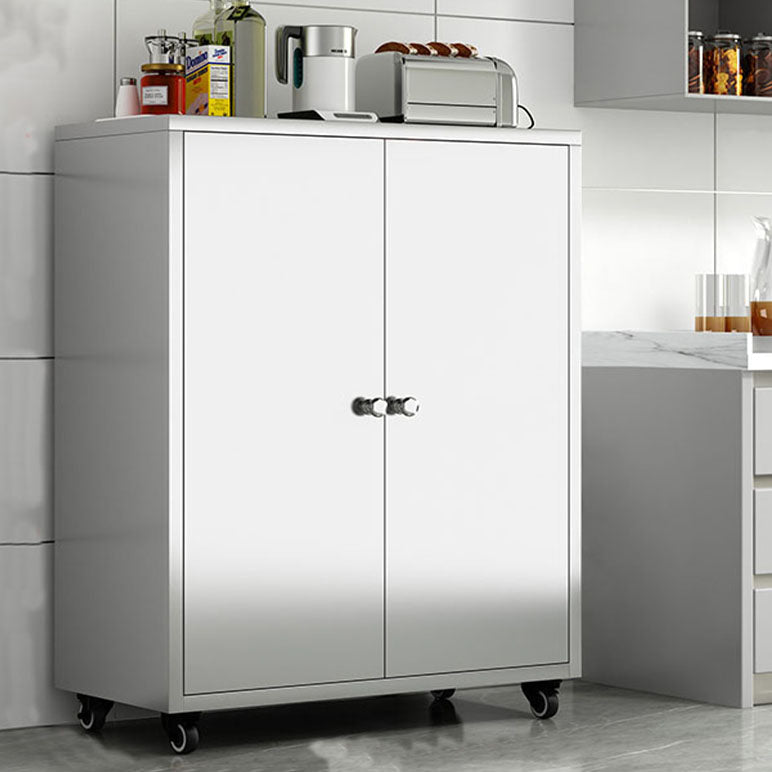 Plate-forme de style moderne plate latérale en métal avec porte à domicile