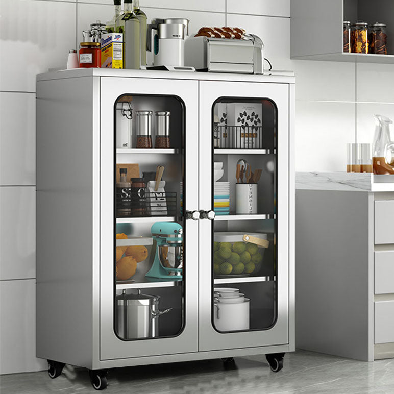 Plate-forme de style moderne plate latérale en métal avec porte à domicile