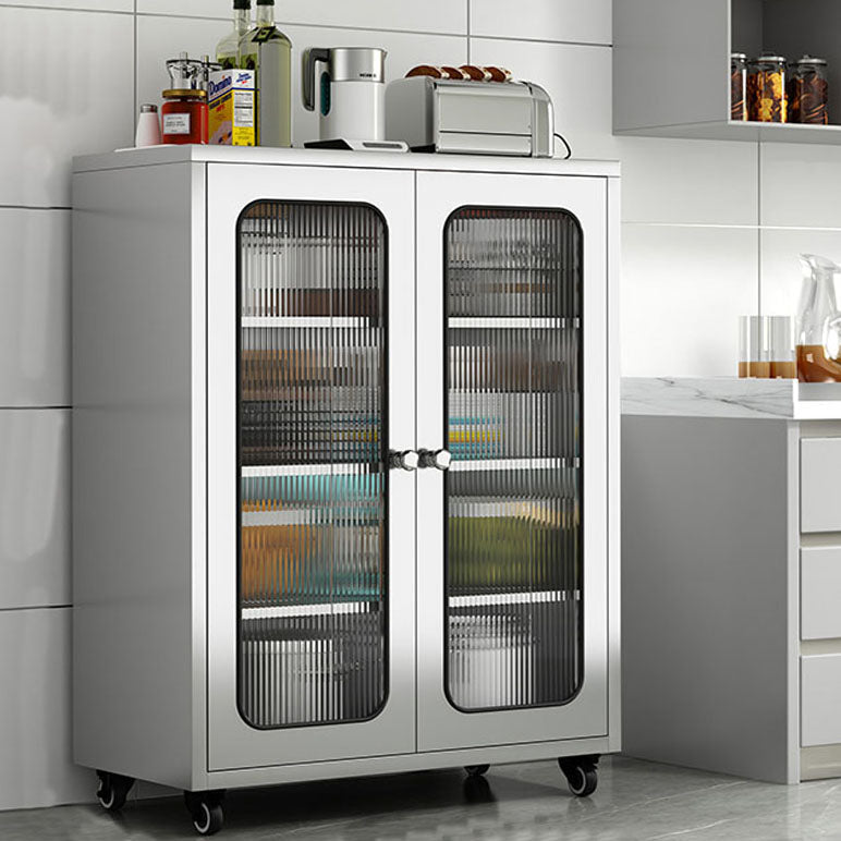 Plate-forme de style moderne plate latérale en métal avec porte à domicile